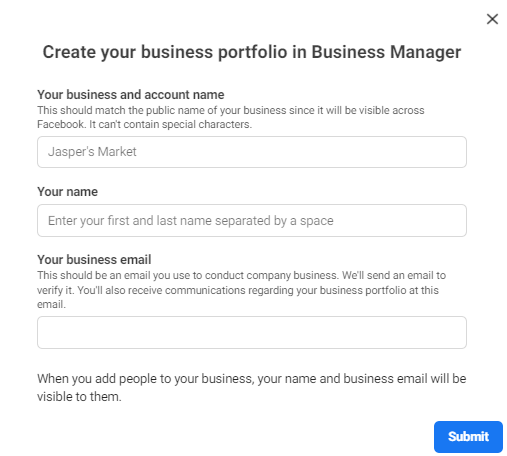 How to create a Business Manager Facebook Account step by step